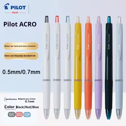 Pilot Acroball Ultra-Smooth Retractable Ballpoint Pen,Premium Hybrid Ink 0.5/0.7mm for Office&Busine