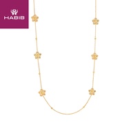 HABIB Oro Italia 916 Yellow,White and Rose Gold Necklace GC29290223-TI