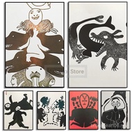 1974 Inuit Art Posters Native Canadian Inuit Folk Prints Canvas Painting Eskimo Wall Art Pictures Ho