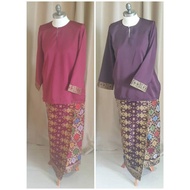 BAJU KURUNG MODEN KAIN SELISIH DEPAN COTTON SONGKET SARAWAK WANITA DEWASA 🌹STOK TERHAD🌹