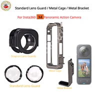 Standard Lens Guards For Insta360 X4 Metal Cage Metal Bracket Protective Accessories For Insta360 ONE X4 Action Camera