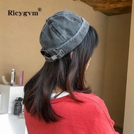 New Washed Cowboy Landlord Hat Man Woman Hip Hop Dome Melon Skullies Cap Cotton Retro Brimless Beani