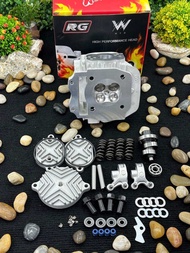 ฝาสูบ125/4วาวฝาRGใส่ลูก59มิลพร้อมเซ็ทหลังวาล์วขยายเบ้าขนาดใบวาล์ว19-22มิลใส่125ได้ทุกรุ่นรถไม่เกินปี