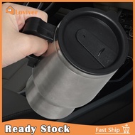 Loviver Car Electric Heating Mug Cup Travel Kettle 12V 0.48L Drinking Cup for Daily Use Multipurpose Sturdy Good Insulation Effect