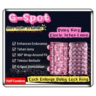 [Half Condom]Cock Enlarge Delay Lock Ring~Delay Ring~Cincin Tahan Lama~Kondom Berduri~Delay Ejaculat