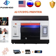 PUNEHOD a3 uv flatbed printer glass printer digital cloths tshirt ecosolvent printer epson R1390 Universal printer with