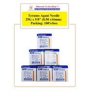 TERUMO AGANI NEEDLE 25G x 5/8" (0.50x16mm)(Single Use) : PACKING : 100'S/BOX