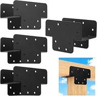4Pcs Pergola kit T Shaped 4x4 (Inner Size 3.6x3.6), DIY Pergola Brackets Kit Extension Bracket Woodw