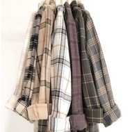 KEMEJA Women's flannel long flannel shirt