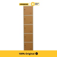 Krisbow Loker 5 Pintu Single Column - Kuning