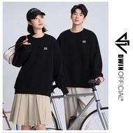 [Peinn] DWIN basic loose form unisex double-skin sweatshirt for men and women Local Brand