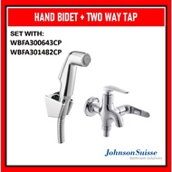 JOHNSON SUISSE 300643 Hand Bidet Set with JOHNSON SUISSE 301482 Two Way Tap