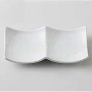 3-Piece Set White Porcelain Duke 2 Dishes [6.6 x 3.3 x 1.1 inches (16.8 x 8.4 x 3 cm), 8.1 oz (230 g