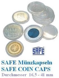25 SAFE Coin Capsules CAPS 245/24.5 - Ideal for 50 Cent Euro - 1 DM Coins - Coin Capsules - Coin Cap
