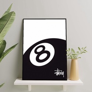 Stussy 8 Ball Frame Poster - Frameblock
