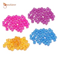 gamchiano 50pcs Six-sided D6 Dice for Dungeons&Dragons D&D TRPG Party Game Supplies - Blue