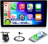4G 64G VECHTEL 9 Inch Bluetooth Car Radio for Audi A4 2004-2008 Carplay Android Car, Android 15, EQ,
