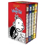 Diary of a Wimpy Kid Box of Books 1-4 精裝 遜咖日記 葛瑞的囧日記 
