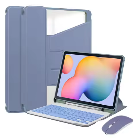 Keyboard Case For Samsung Galaxy Tab S6 Lite 10.4 inch Tablet Cover with S Pen Holder Funda For Tab 