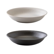 [Japanese Minoyaki] Cut Ten Grass 22cm Dinner Plate Deep Dish Tableware Japanese