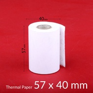 Thermal Receipt Paper Cashier Paper/ Paper Roll size 57x40 mm