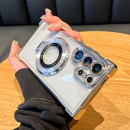 Dành cho Samsung Galaxy S25 Ultra Magsafe Mạ điện thoại từ tính cho Samsung Galaxy S25 S25 Plus Clea