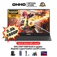 16.0inch Portable Monitor OHHO I2.5K 2560*1600P I QHD 60HZ I Type-c I HDMI I Free Magnetic Case