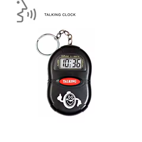 A Talking Clock that Speaking the Time. Digital Alarm Clock for the Blind, Elders or Children. Time 