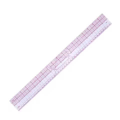 45cm Tailor Multi-function Grading Ruler Double Side Metric Straight Ruler Sewing Craft Tool Plastic