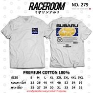 RACEROOM White T-Shirt No Biased Cotton100 Subaru-279