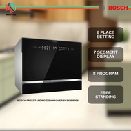 Bosch SKS68BB008 Serie 6 Freestanding Compact Dishwasher 55cm Black ExtraDry EcoSilence BOS024 Pencu