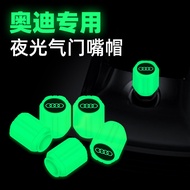 Audi Luminous Valve A3 A7L Q5L Q3Q8Q2L A1TTS A4L Car Tire Valve Cap Decoration