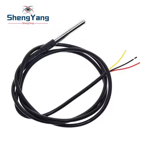 TZT DS1820 Stainless steel package Waterproof DS18b20 temperature probe temperature sensor 18B20 for