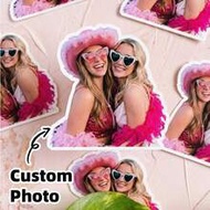 1-100pcs Customized Portrait Photo Stickers, Personalized Photo Stickers, Graduation Commemorative P