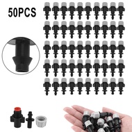 Misting Nozzles For 4mm/7mm Tube Garden Watering 50 Pcs 7.5-8.6L/H Flow