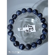 #B449 (ITEM 10) 100% Natural High Quality Dark Blue Pietersite 10.5mm Bracelet (Strong Lighning Pietersite)