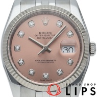 勞力士 Datejust 36 男士腕錶 Jubilee 10P 鑲鑽 Datejust 36 116234G(Z) K18WG/SS 男士腕錶 粉紅色拋光 2006 年 極佳成色 [二手]