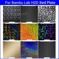 For Bambu Lab H2d Bed Double Sided Bambulab Smooth Build Plate 350x320 Hiqh Quality For Bambu Lab H2