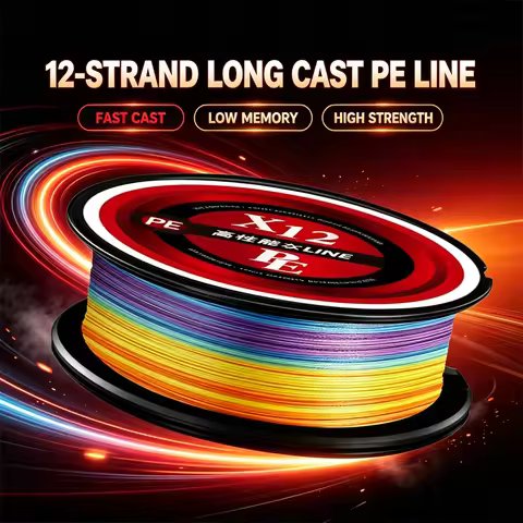 Mateer X12 Strands PE Braided Fishing Line 300/500/1000M Ultra Multifilament Fishing Line Super Smoo