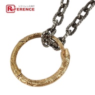 GUCCI K18 18K金銜尾蛇項鍊