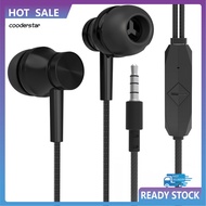 COOD Wired Earbud Fevers Sound Effect Powerful Bass Ergonomic 35mm Stereo Sports In-ear Earbud for R