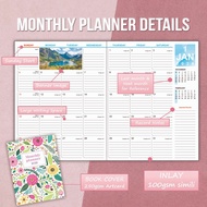 2026 Planner Record Book | A4 A5 SIZE | Simple Planner Book | Diary/ Diari | Monthly Planner Corpora
