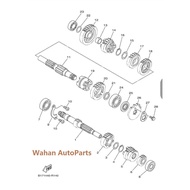 ORIGINAL PARTS FIG-14 TRANSMISSION PARTS (GEAR BOX) YAMAHA Y15