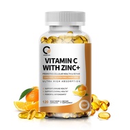 Orgeuos Vitamin C 360mg Dan Zinc 25mg Suplemen 120Kapsul Meningkatkan kekebalan