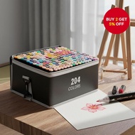 Felt-tip Drawing Markers for Students, Double-Ended, 168/204/262 Colors, Permanent Pens