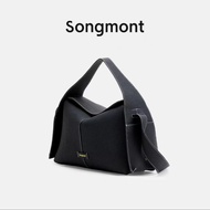 2025 Songmont bags New Tote Bag Handbag กระเป๋าหูหิ้วซีรีส์ Eaves ขนาดเล็กและกลาง ทำจากหนังวัวชั้นแ
