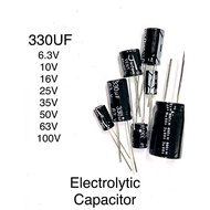Ready Stock Electrolytic Capacitor 330UF 6.3V/10V/16V/25V/35V/50V/63V/100V