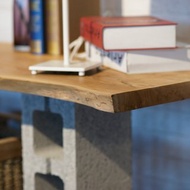 柚木板材 可用作置物平台或是展示架 天然木紋板材形狀