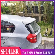 Unpainted Primed Rear Trunk Roof Lip Trunk Spoiler Fiberglass Wing Fits for BMW 1 Series E81 E87 FRP
