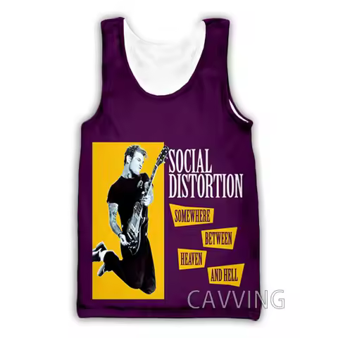 New Fashion Women/Men's 3D Print Social Distortion Tank Tops Harajuku Vest Summer Undershirt Shirts 
